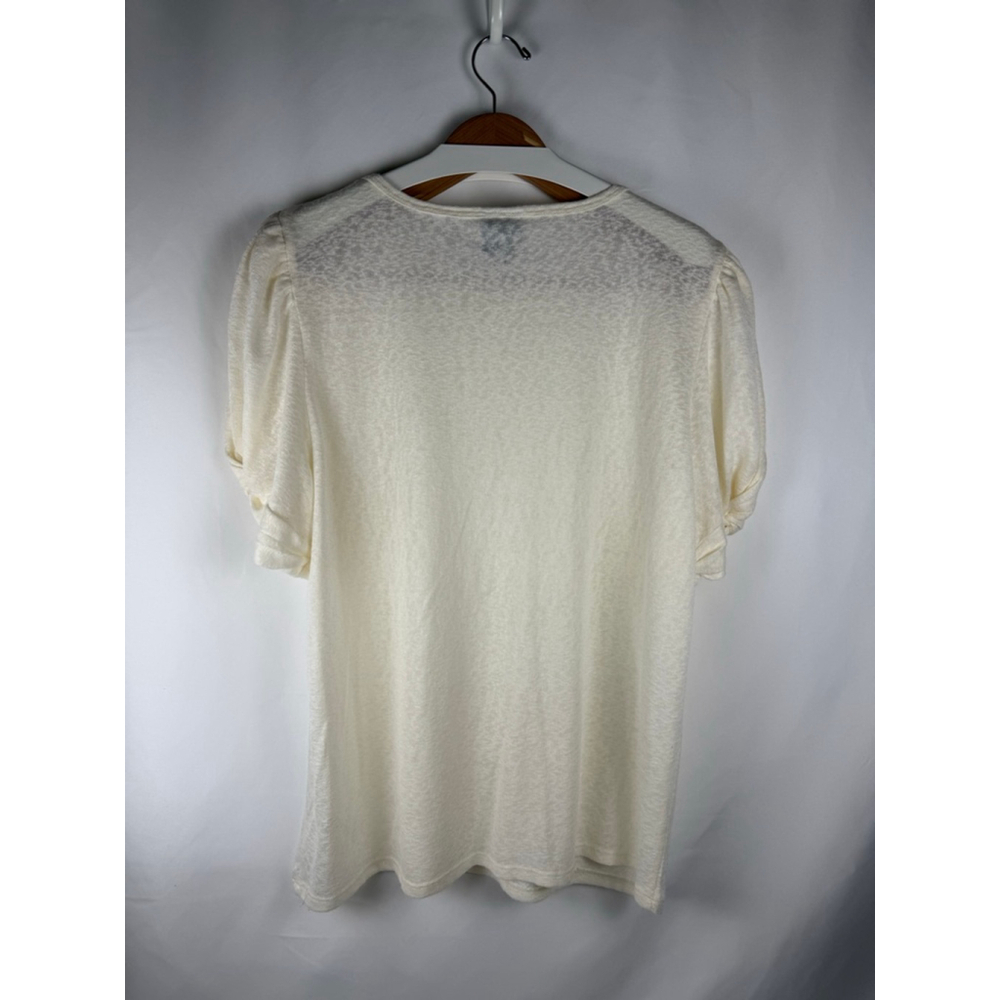 Women's Bobeau Cream Puff Sleeve Top XL - Picture 4 of 5